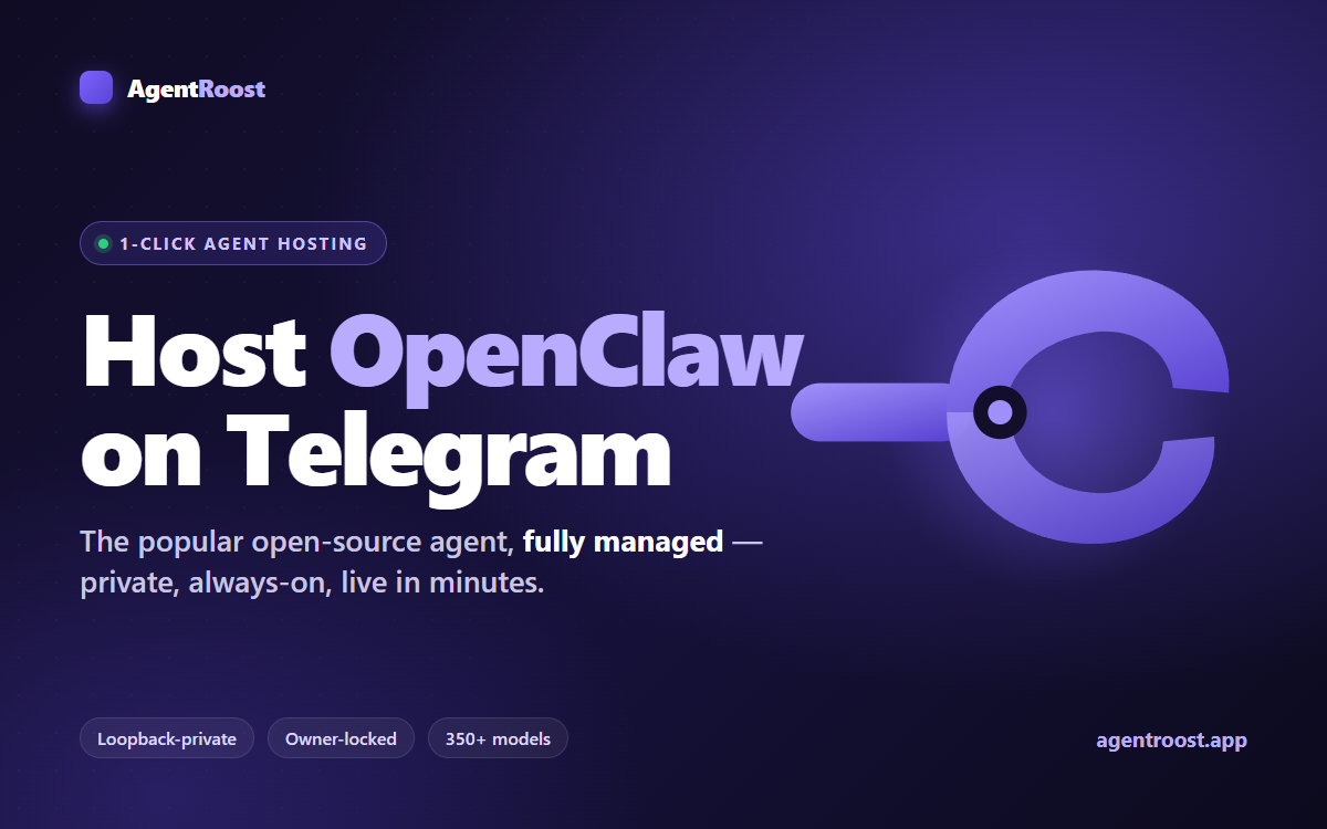 Telegram’da OpenClaw ajanı barındırın
